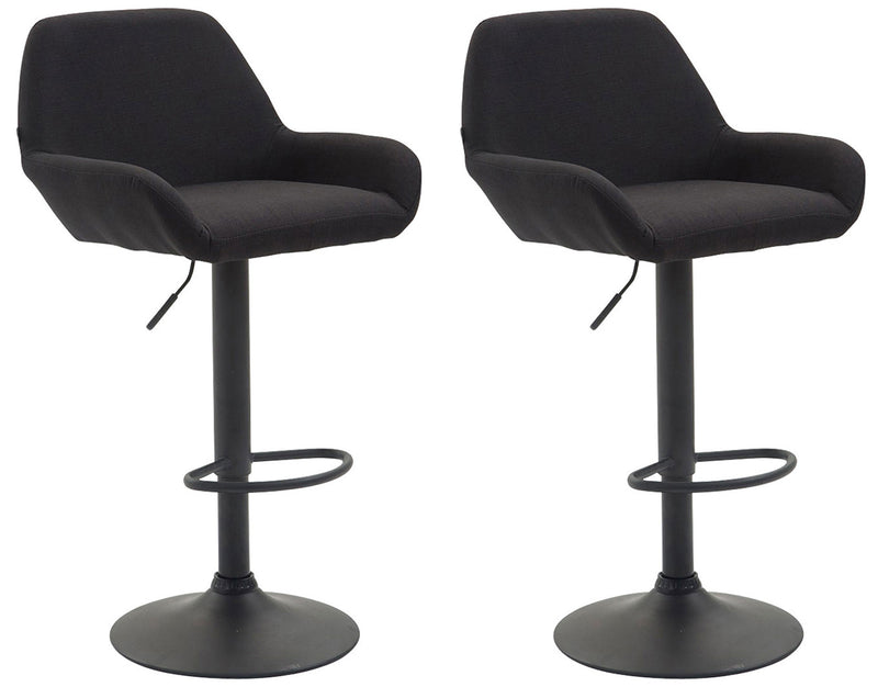 Set of 2 bar stools Braga fabric