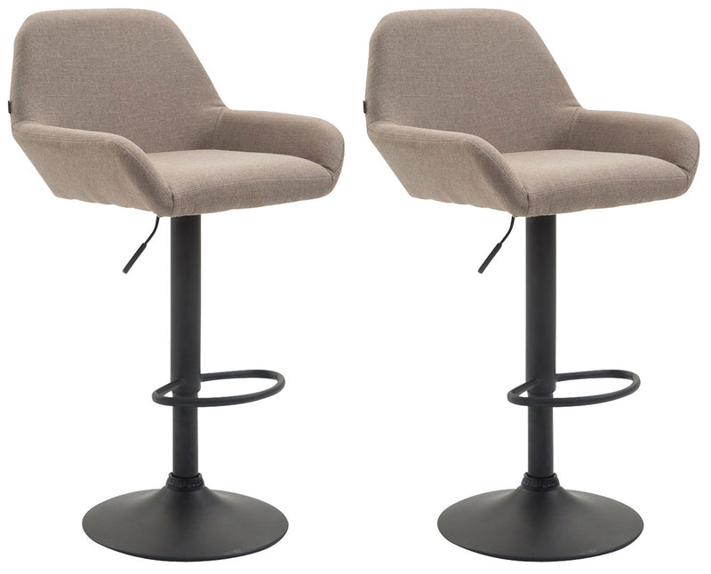 Set of 2 bar stools Braga fabric