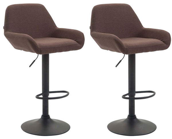 Set of 2 bar stools Braga fabric