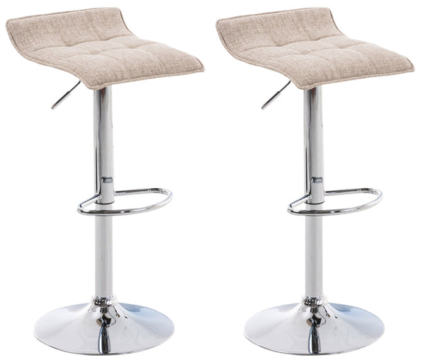Set of 2 bar stools Madison fabric