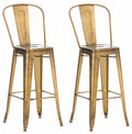 Set of 2 bar stools Aiden metal