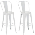 Set of 2 bar stools Aiden metal