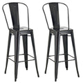 Set of 2 bar stools Aiden metal