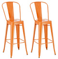 Set of 2 bar stools Aiden metal