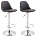 Set of 2 bar stools Kiel faux leather