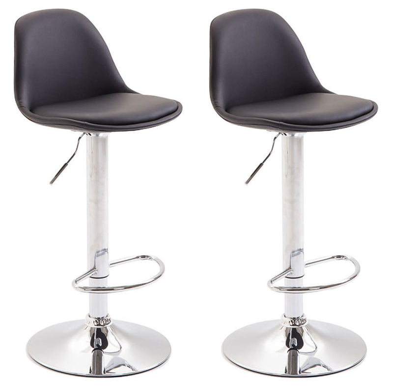 Set of 2 bar stools Kiel faux leather