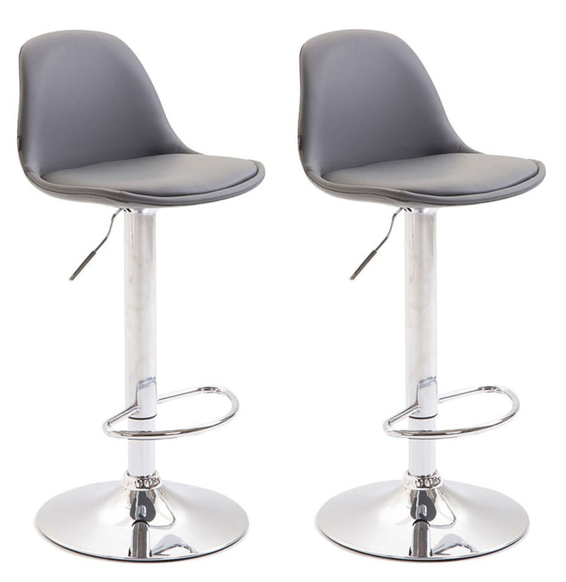 Set of 2 bar stools Kiel faux leather