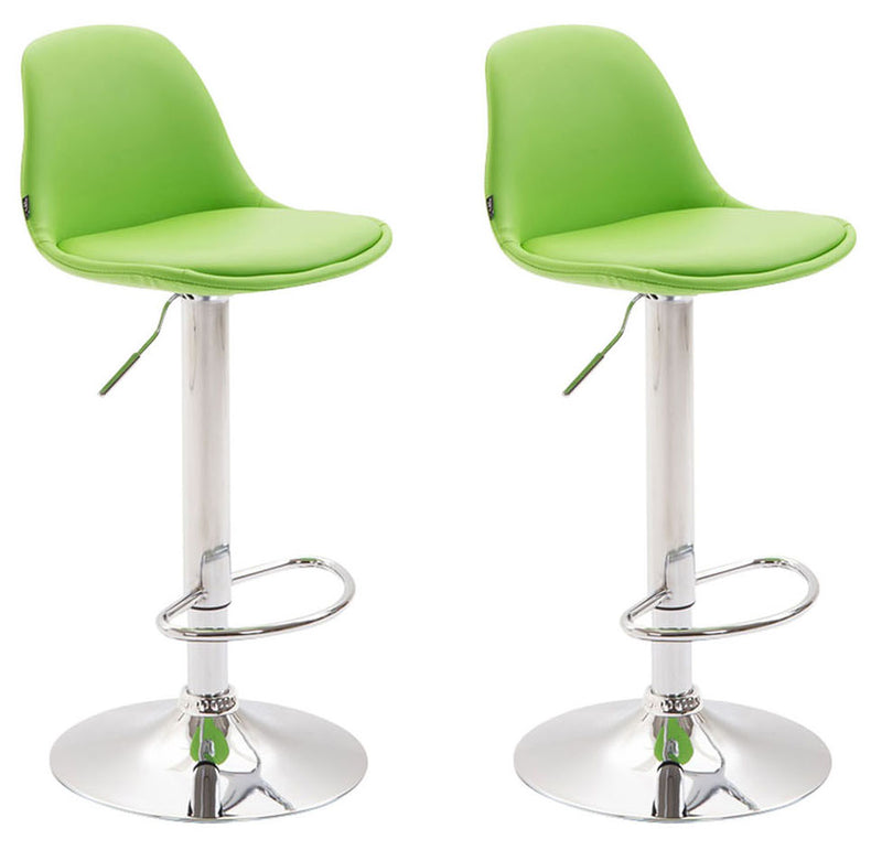 Set of 2 bar stools Kiel faux leather