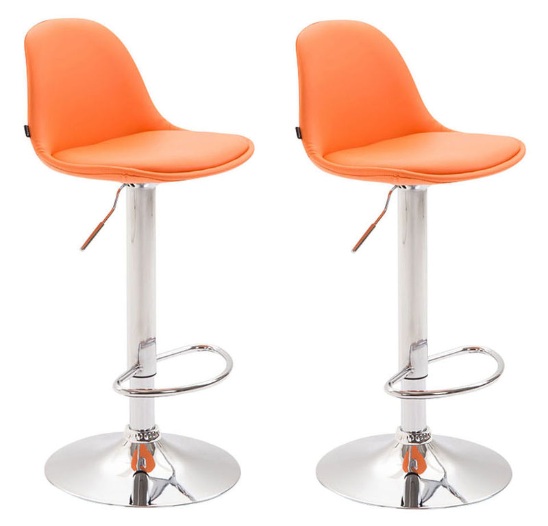 Set of 2 bar stools Kiel faux leather