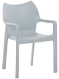 Diva garden chair with armrests