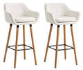 Set of 2 bar stools Grant faux leather