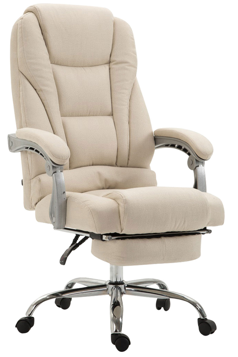 Pacific fabric office chair with footrest