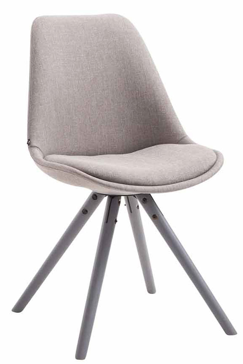 Visitor chair Toulouse fabric round