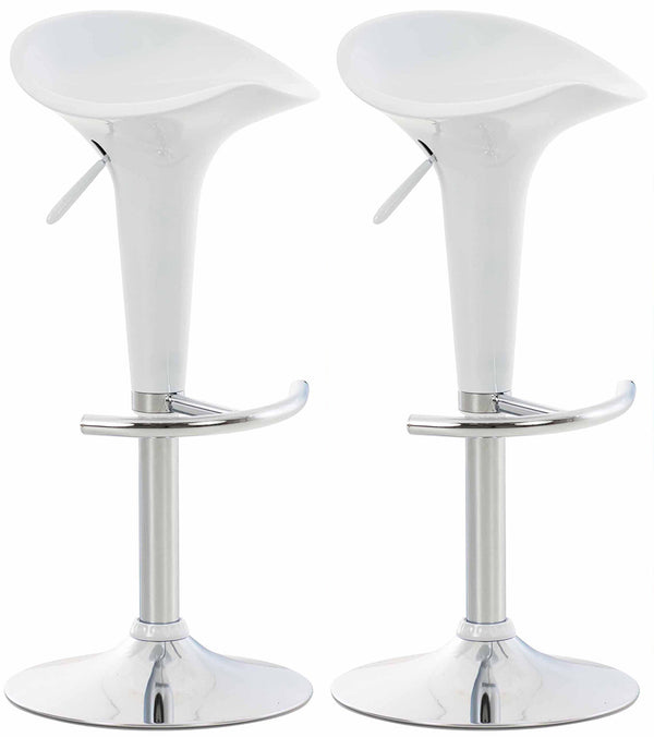 Set of 2 bar stools Saddle