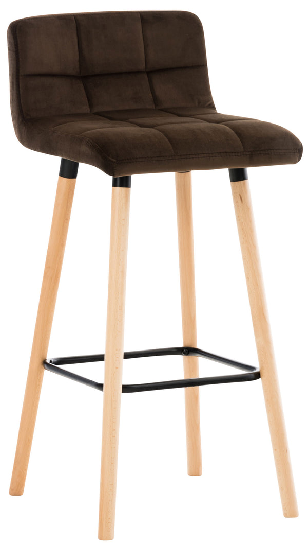 Lincoln velvet bar stool