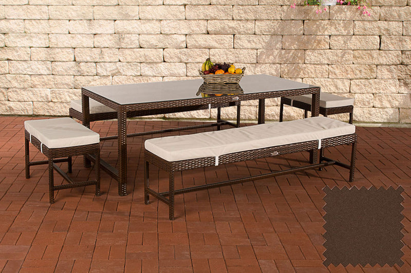 Polyrattan dining table group Hawaii