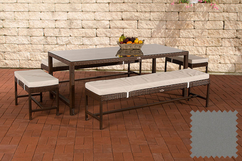 Polyrattan dining table group Hawaii