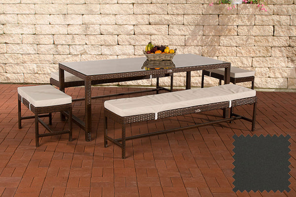 Polyrattan dining table group Hawaii