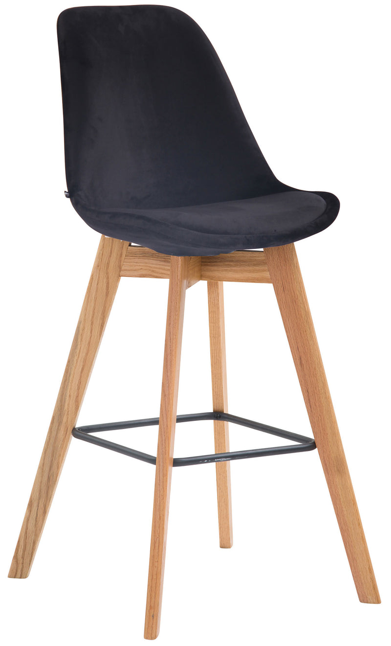 Bar stool Metz velvet