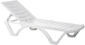 Set of 4 sun loungers aqua