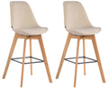 Set of 2 bar stools Metz velvet