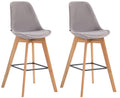 Set of 2 bar stools Metz velvet