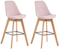 Set of 2 bar stools Metz velvet