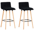 Set of 2 bar stools Lincoln velvet