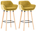 Set of 2 bar stools Grant velvet