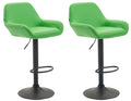 Set of 2 bar stools Braga faux leather