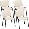 Set of 4 visitor chairs Ken faux leather