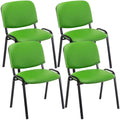 Set of 4 visitor chairs Ken faux leather