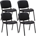 Set of 4 visitor chairs Ken faux leather