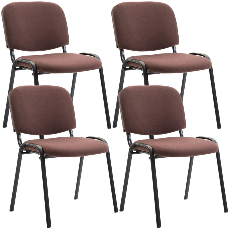 Set van 4 bezoekersstoelen Ken stof