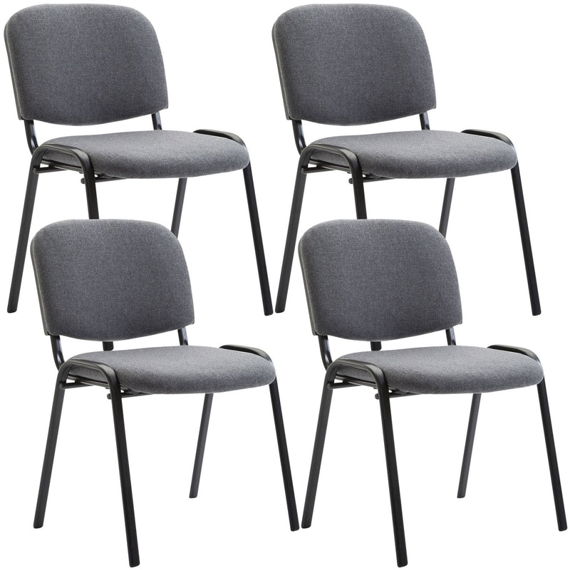 Set van 4 bezoekersstoelen Ken stof