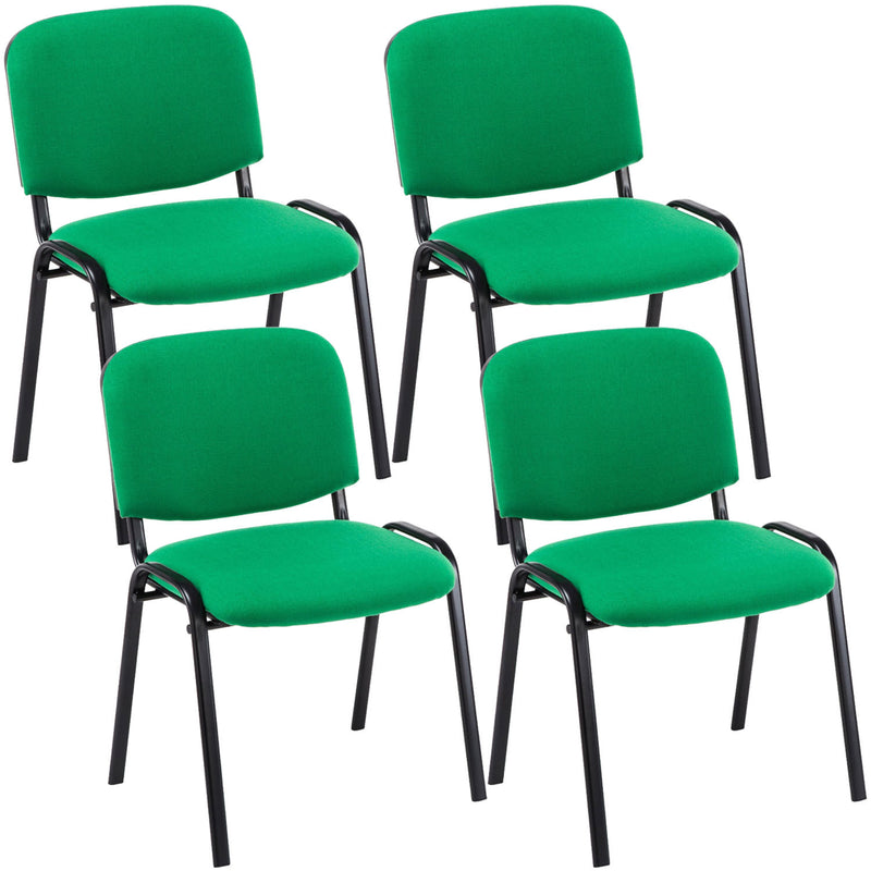 Set van 4 bezoekersstoelen Ken stof