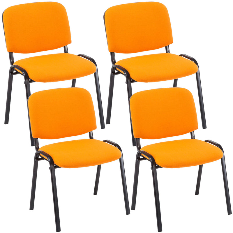 Set van 4 bezoekersstoelen Ken stof