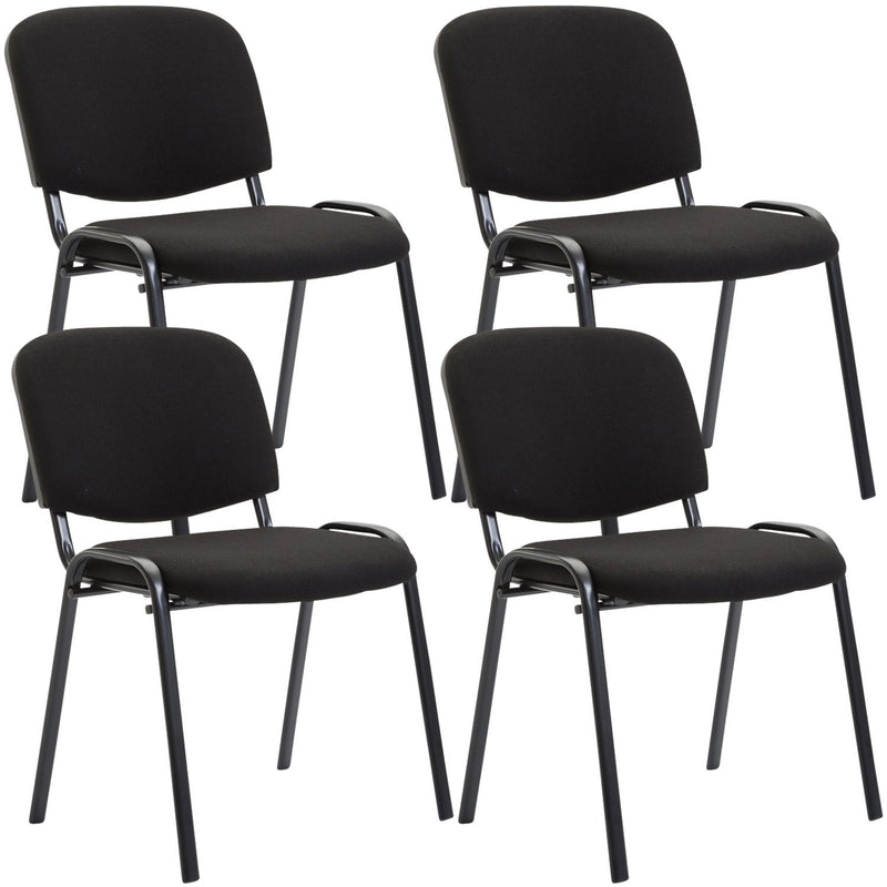 Set van 4 bezoekersstoelen Ken stof