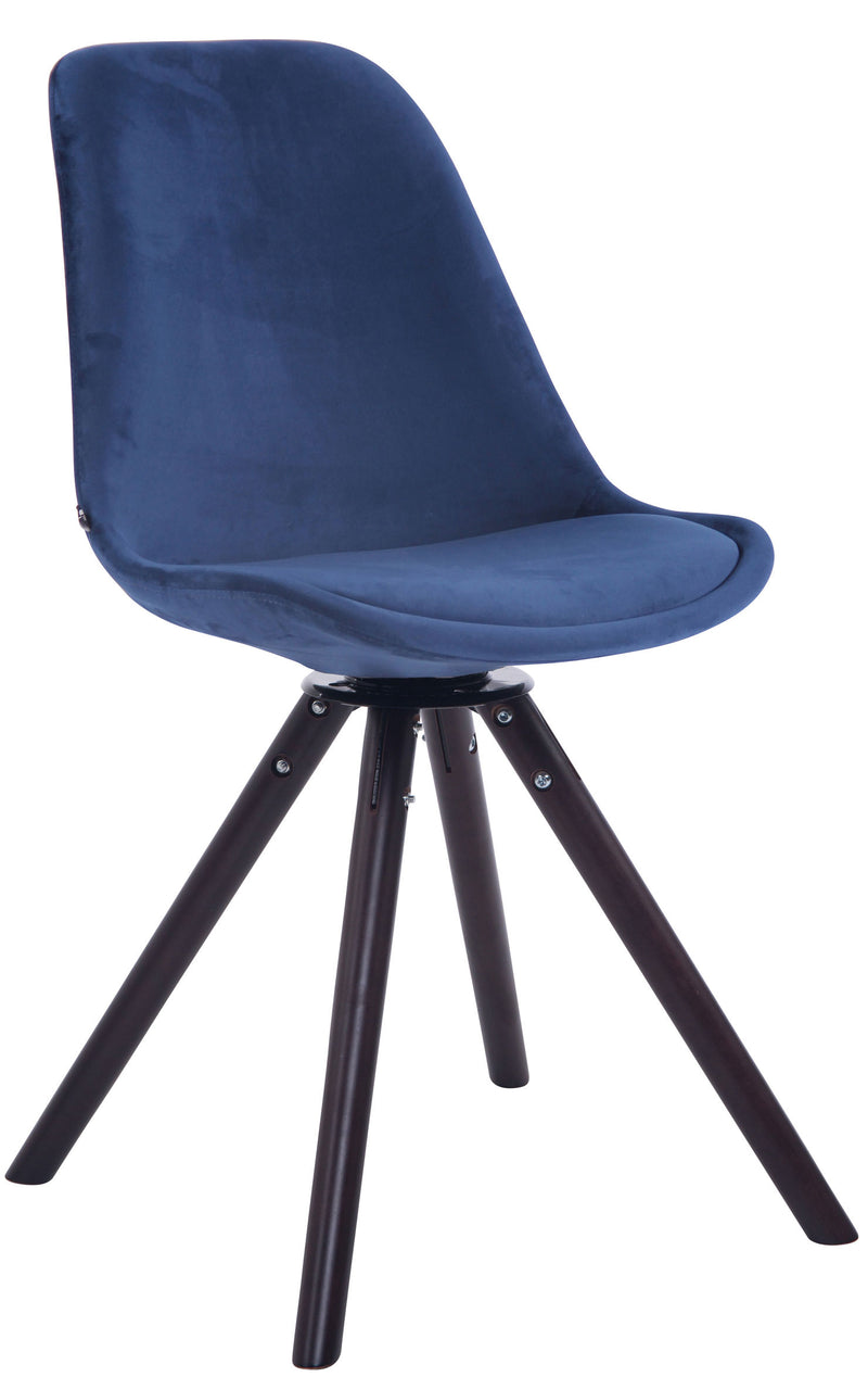 Troyes velvet round dining chair