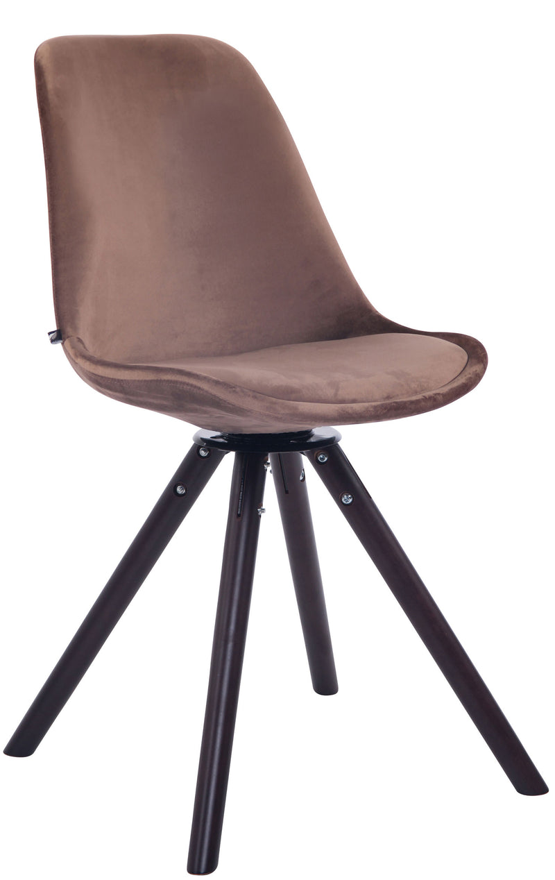 Troyes velvet round dining chair