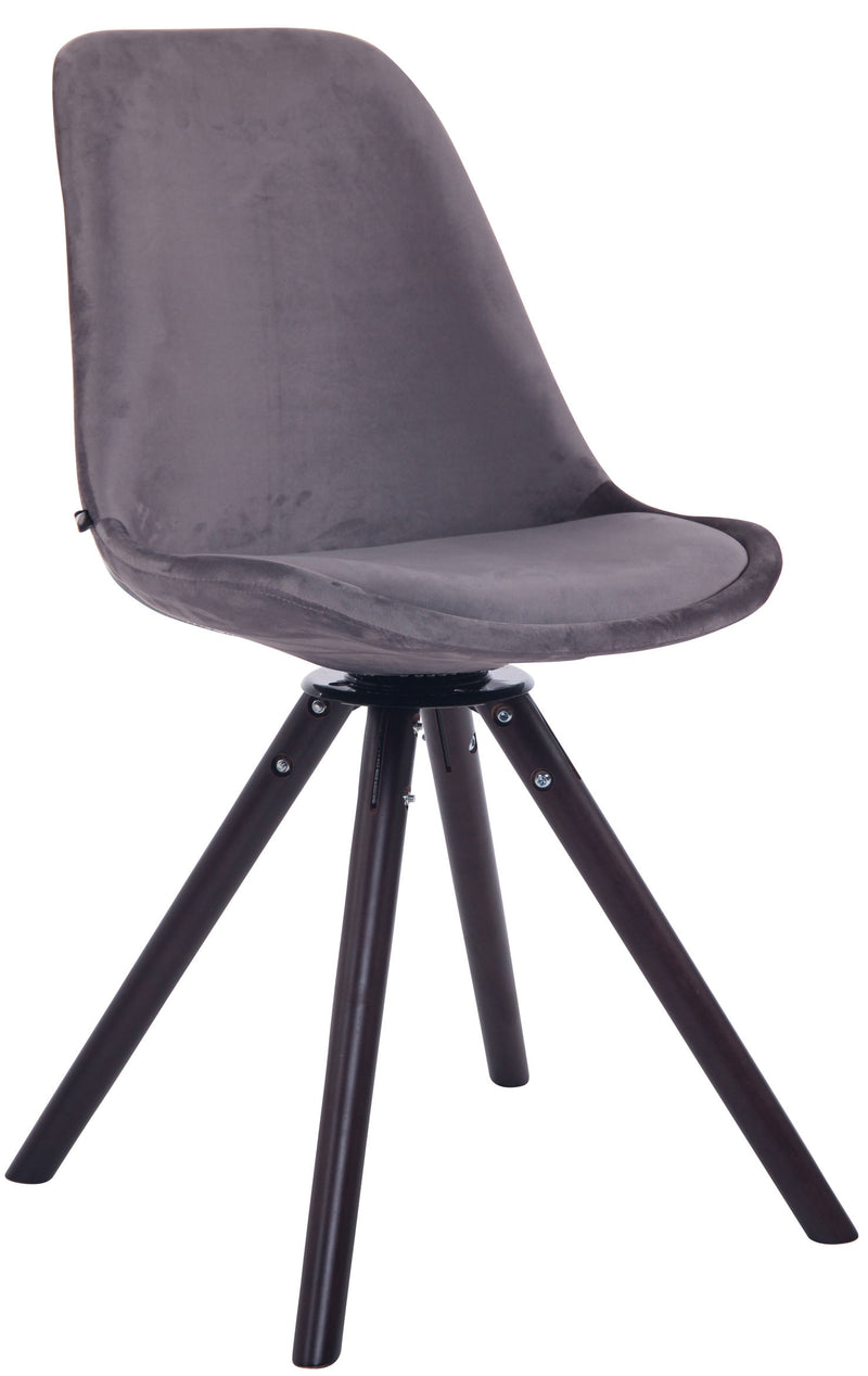 Troyes velvet round dining chair