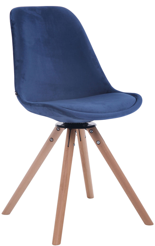 Troyes velvet round dining chair