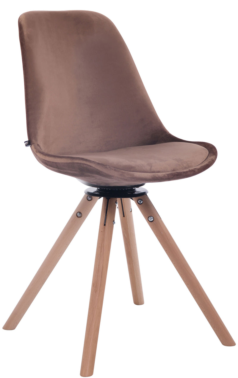 Troyes velvet round dining chair