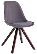 Toulouse velvet square visitor chair