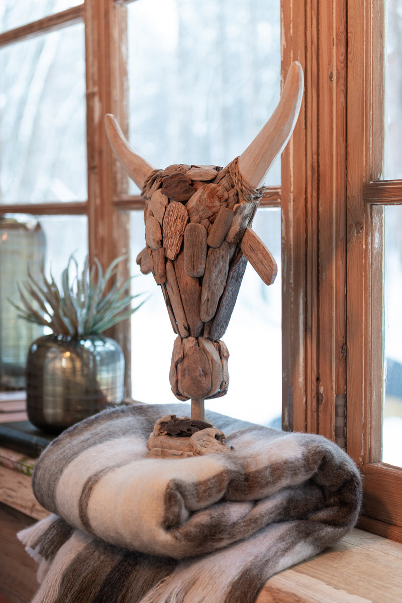 Bull's head "Driftwood Nature" - A handmade unique piece