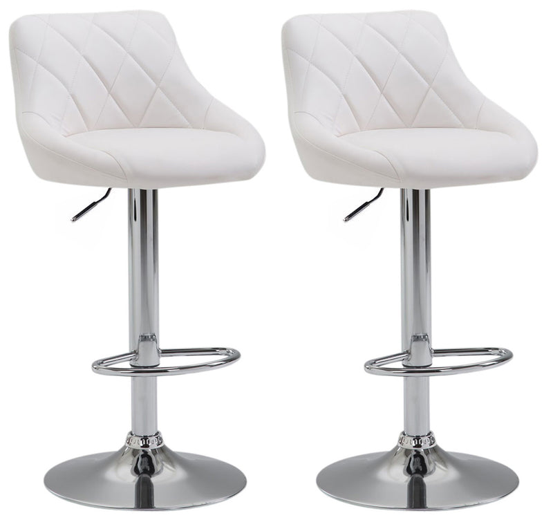 Set of 2 bar stools Lazio faux leather