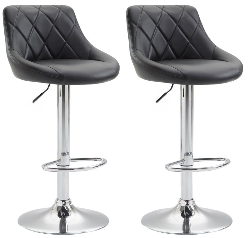 Set of 2 bar stools Lazio faux leather