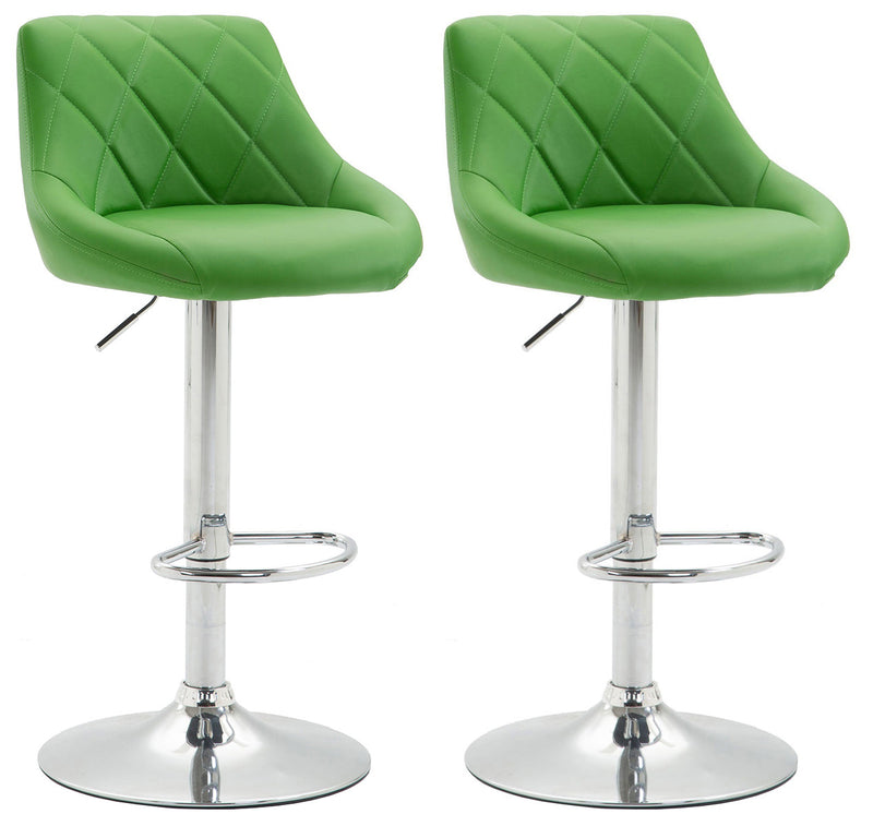 Set of 2 bar stools Lazio faux leather