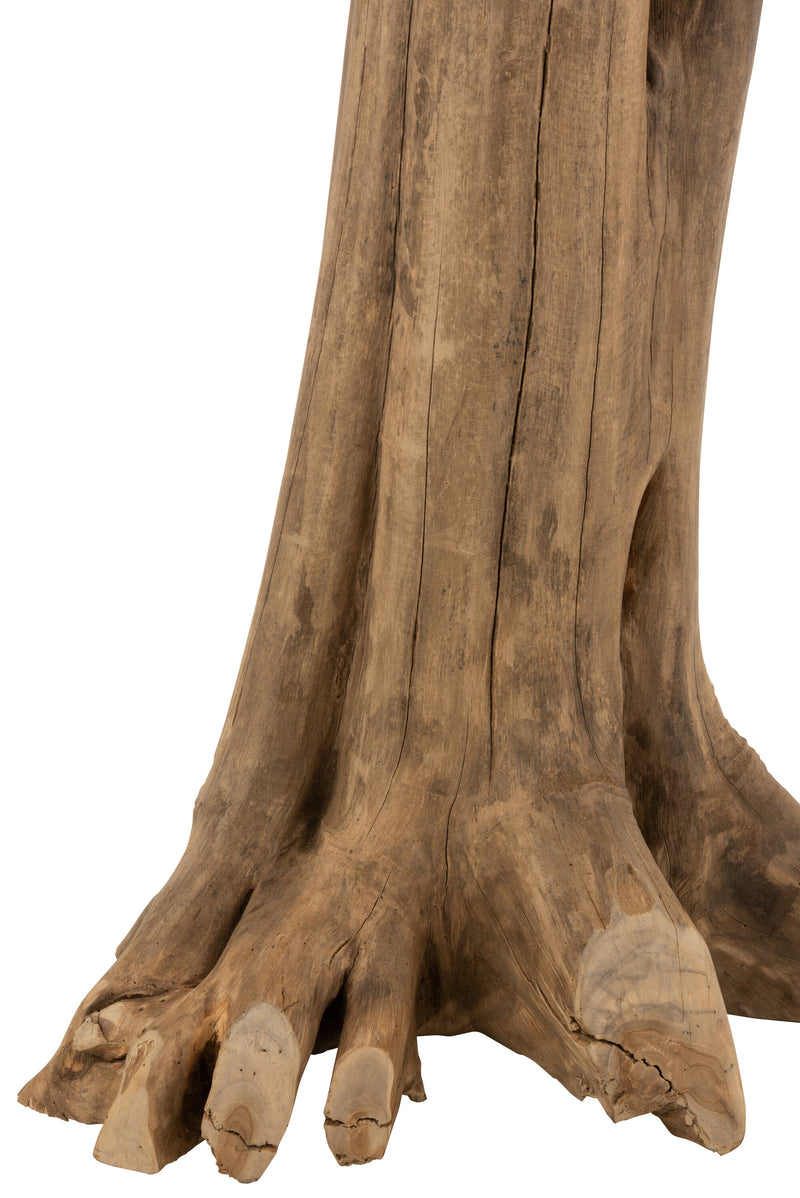 Natural teak root table - Unique, rustic charm for your home or garden