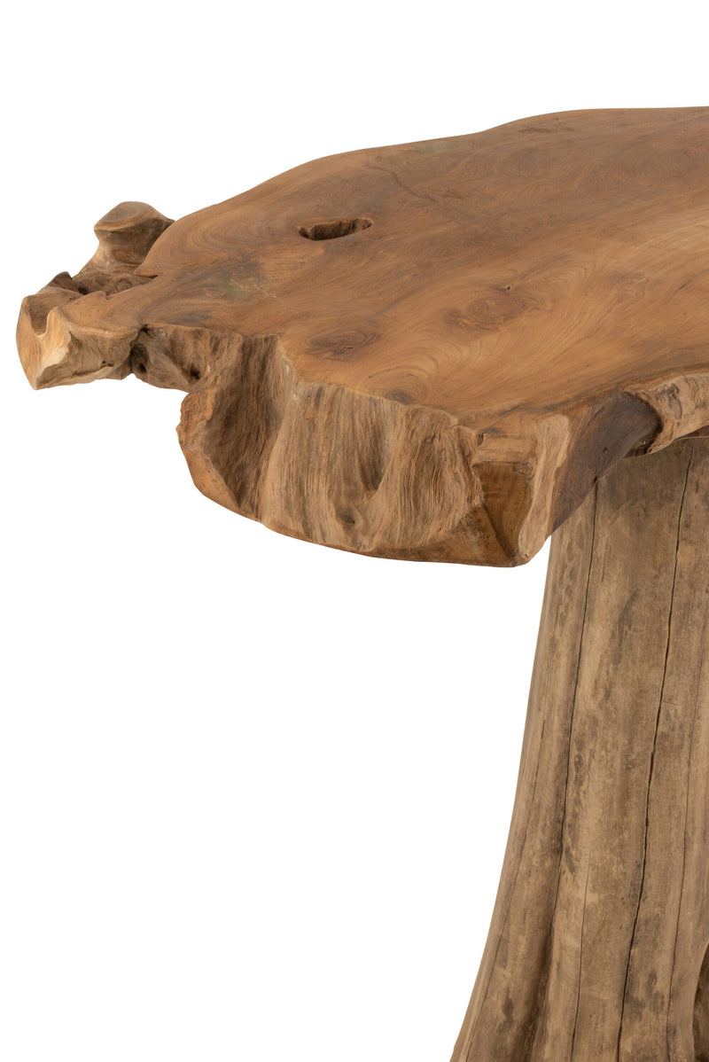 Natural teak root table - Unique, rustic charm for your home or garden